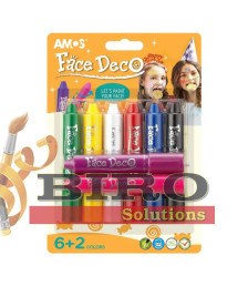 Amos, Face Deco. Cariocă pentru față, 8 culori